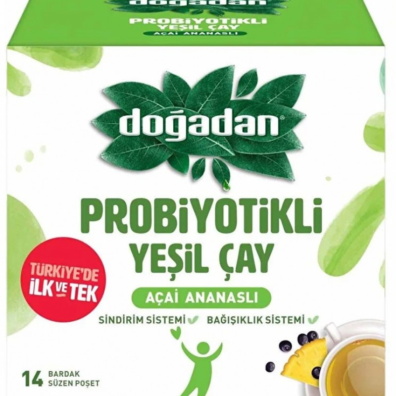 Doğadan Green tea with probiotic x14  Догадан зелен чай с пробиотик