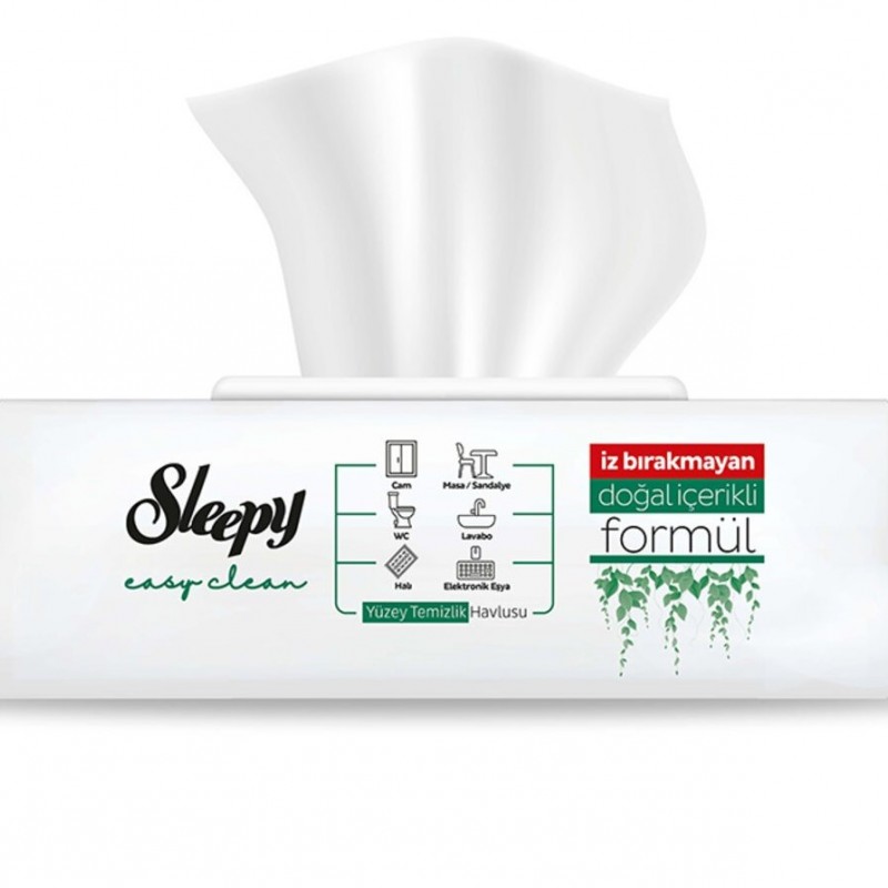 Sleepy Easy Clean Слиипи Мокри Кърпи за почистване на повърхности x100 броя