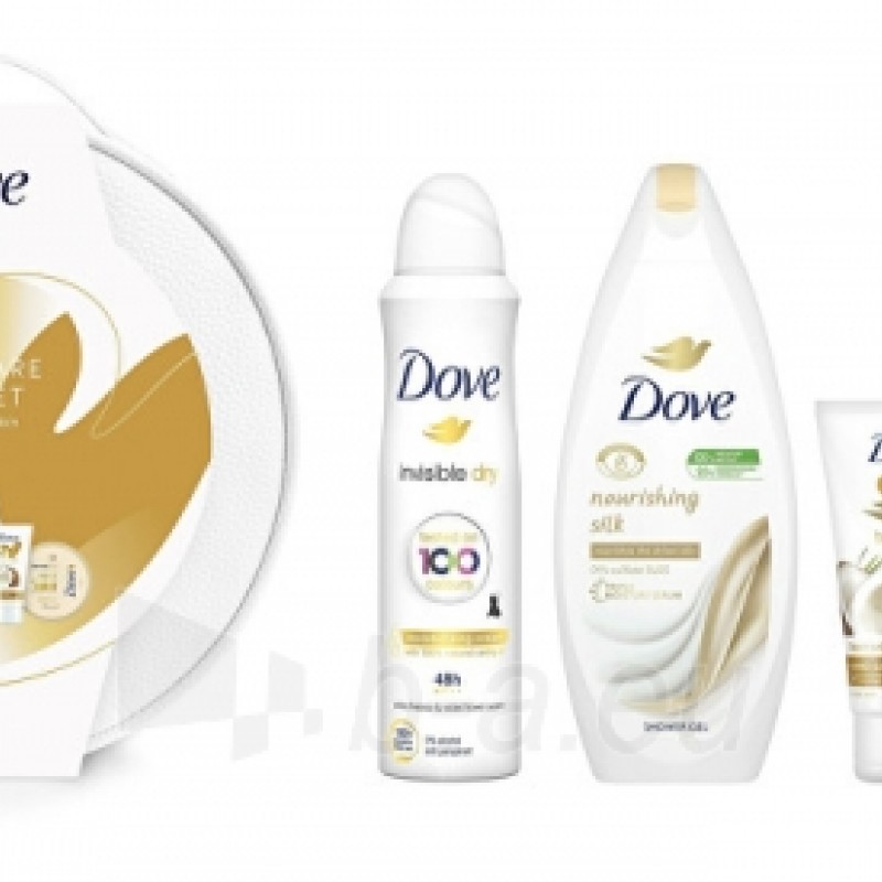 Dove Vanity Silky Care Gift Set Комплект за тяло Dove Vanity Silky Care Gift Set Комплект за тяло