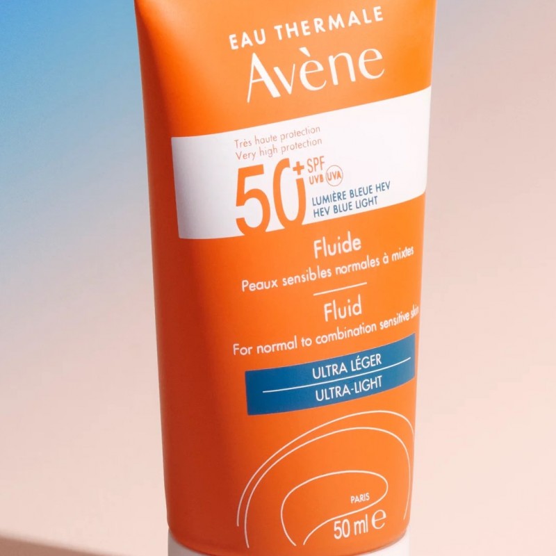 Avene Fluide Spf 50+ 50ml Авен Слънцезащитен флуид за лице за нормална към комбинирана чувствителна кожа Avene Fluide Spf 50+ 50ml Авен Слънцезащитен флуид за лице за нормална към комбинирана чувствителна кожа